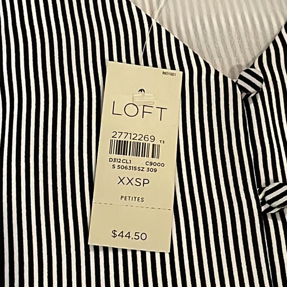 NWT Loft Striped Swing Tank, size XXSP - Picture 2 of 3